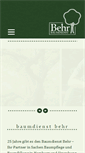 Mobile Screenshot of baumdienst-behr.de